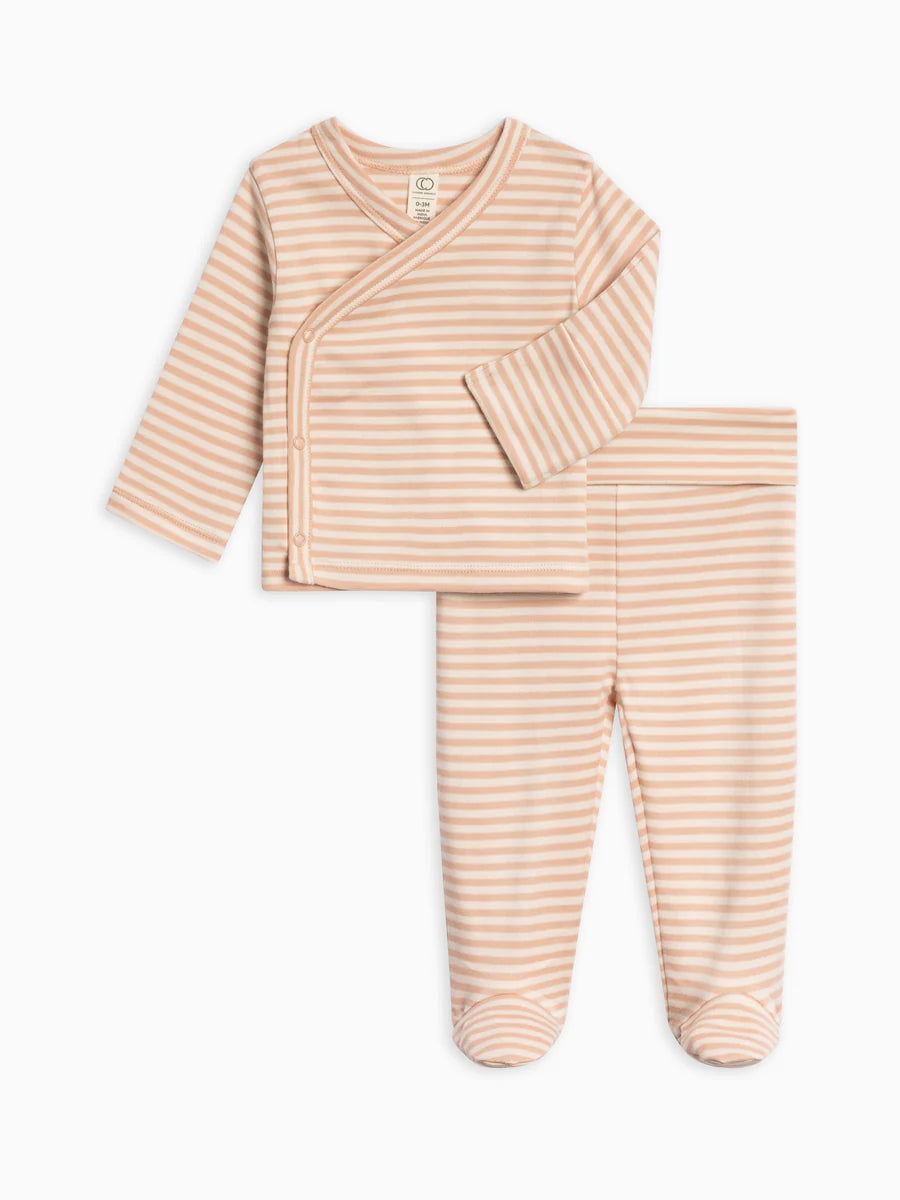 Riley 2 Piece Kimono Wrap Top And Pant Set