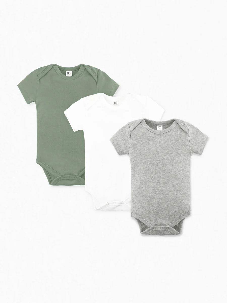 3-Pack Short Sleeve Bodysuit Bundle