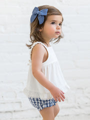 Ember Seersucker Ruffle Tank