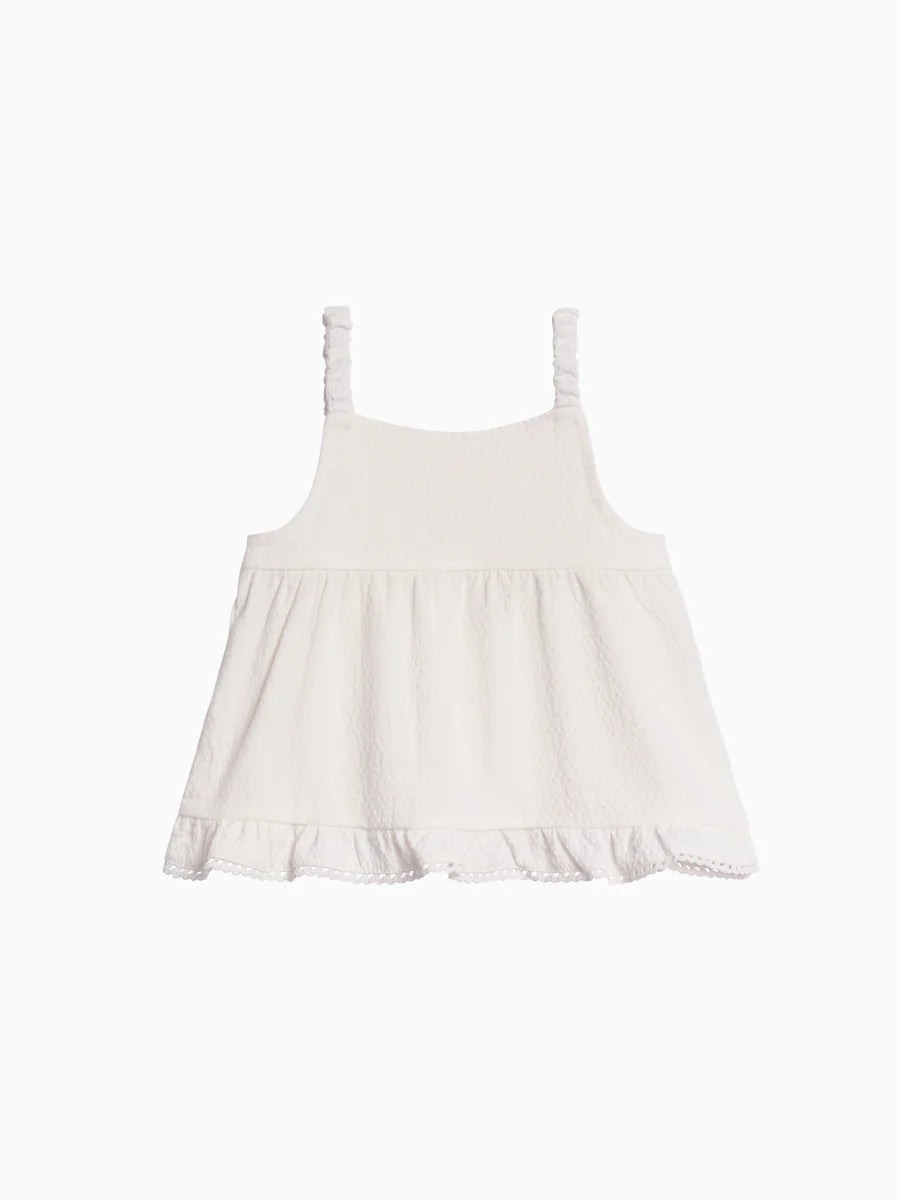 Ember Seersucker Ruffle Tank