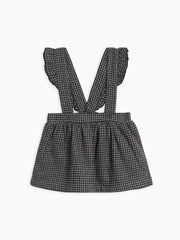 Ammie Flannel Skirt With Ruffle Suspenders