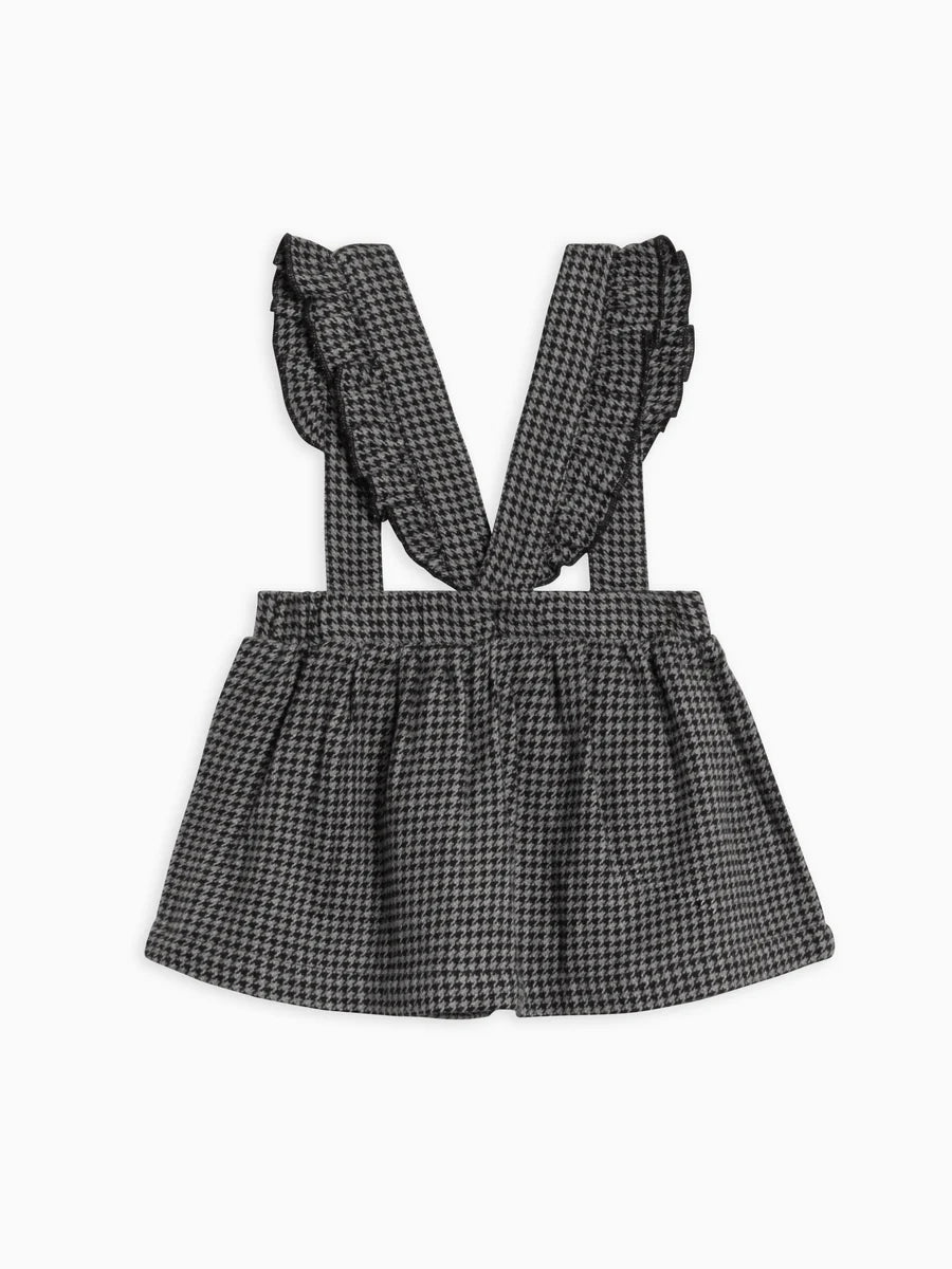 Ammie Flannel Skirt With Ruffle Suspenders